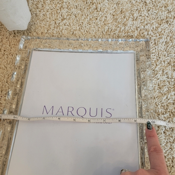 Marquis by Waterford Crystal Rainfall Photo Frame 8" x 10" NWT - Picture 9 of 10